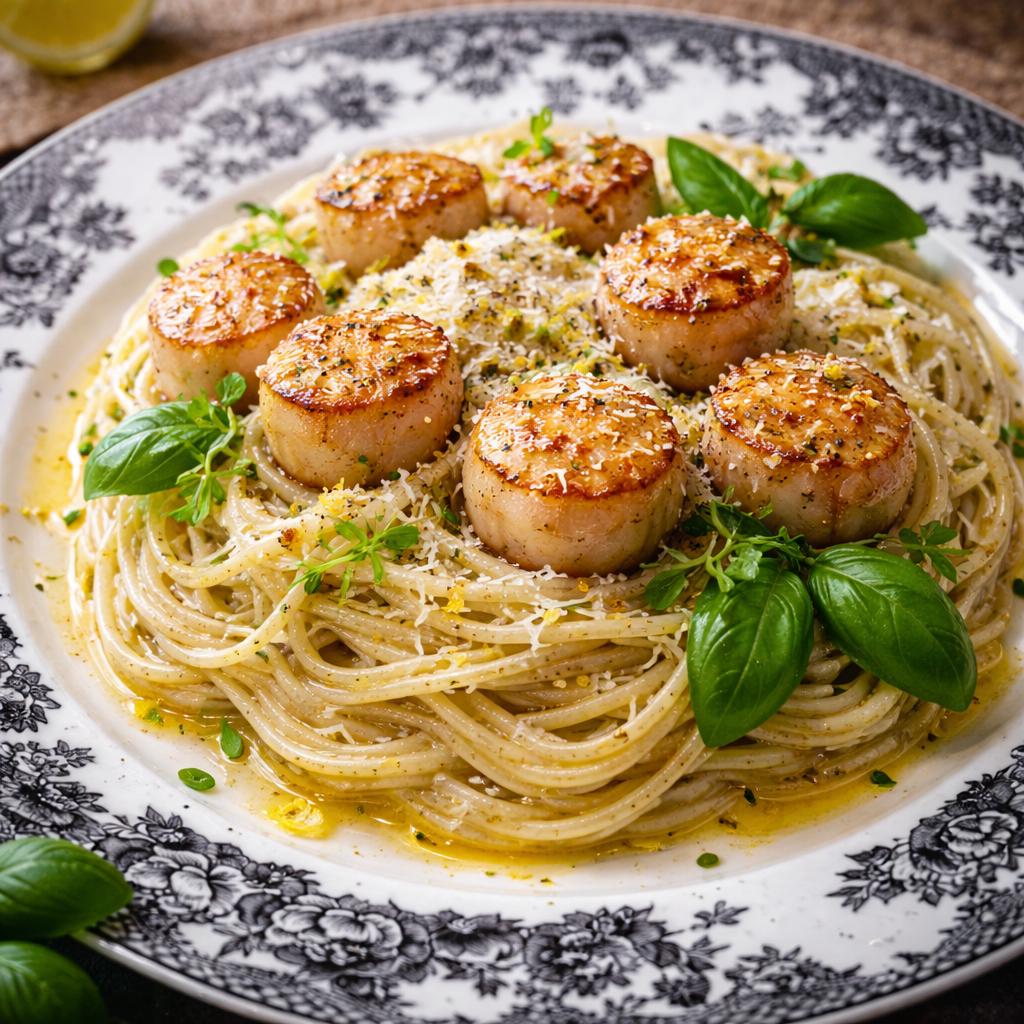 Scallop Pasta (Main Courses)