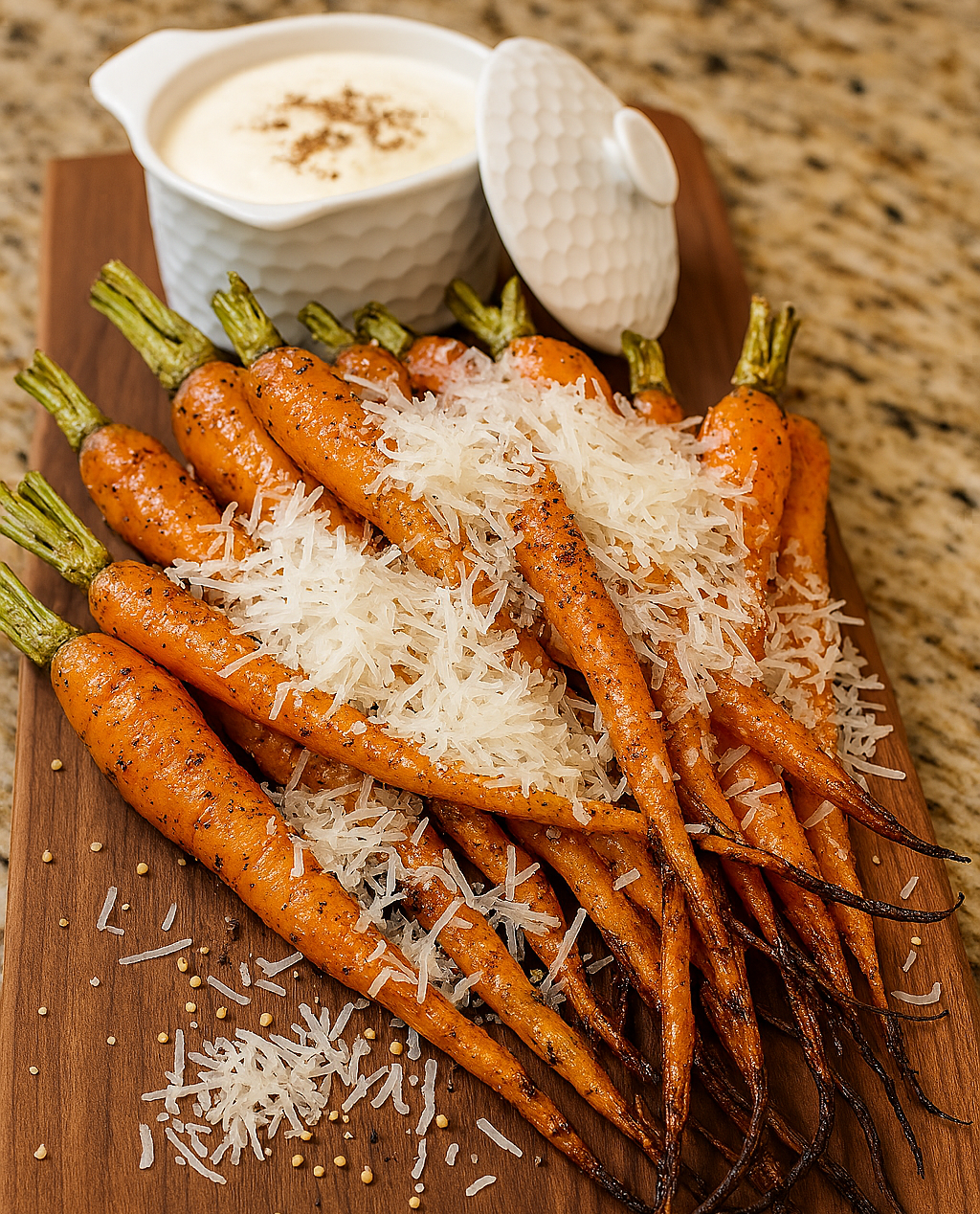 Honey Roasted Carrots + Smoked Yogurt
