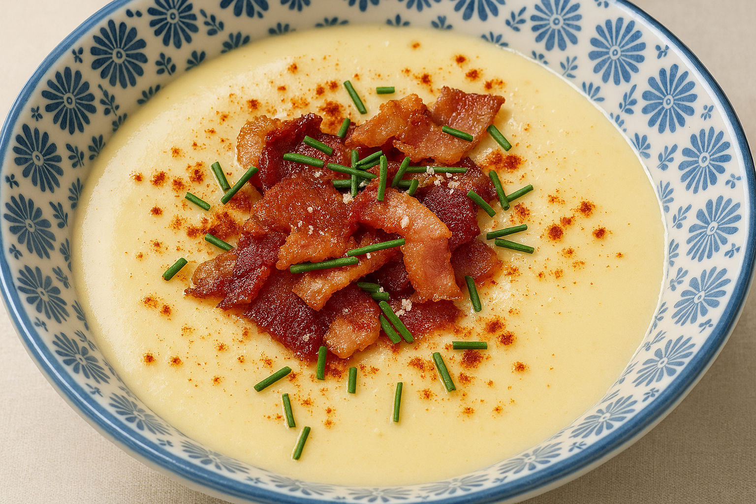 Roasted Garlic + Potato Leek Soup