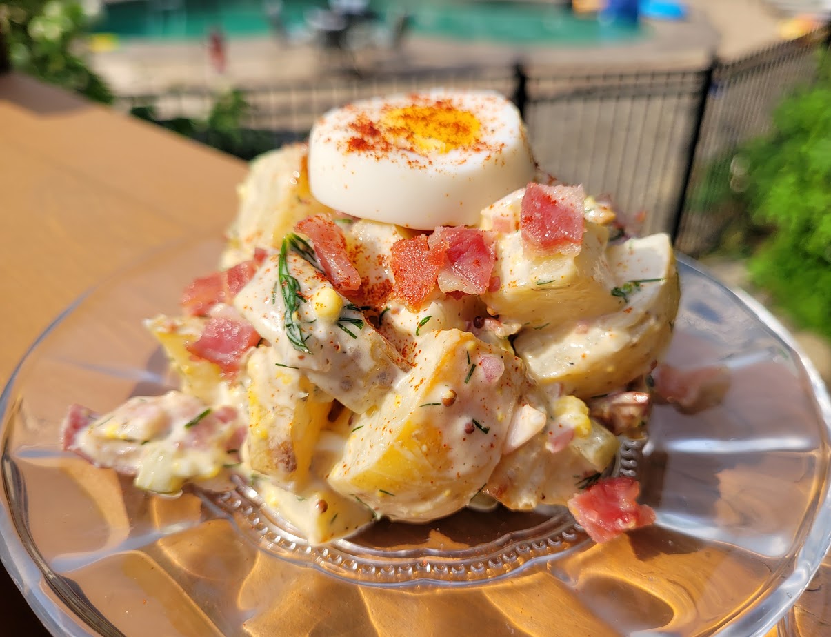 Roasted Potato and Garlic Salad