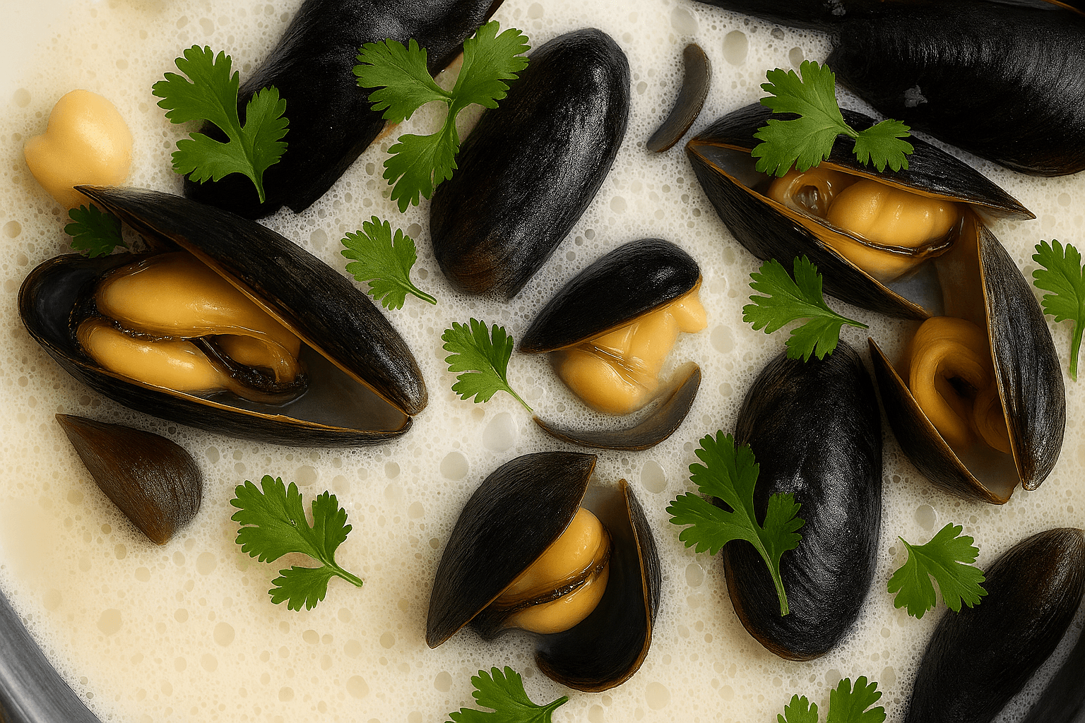 Thai Coconut Mussels