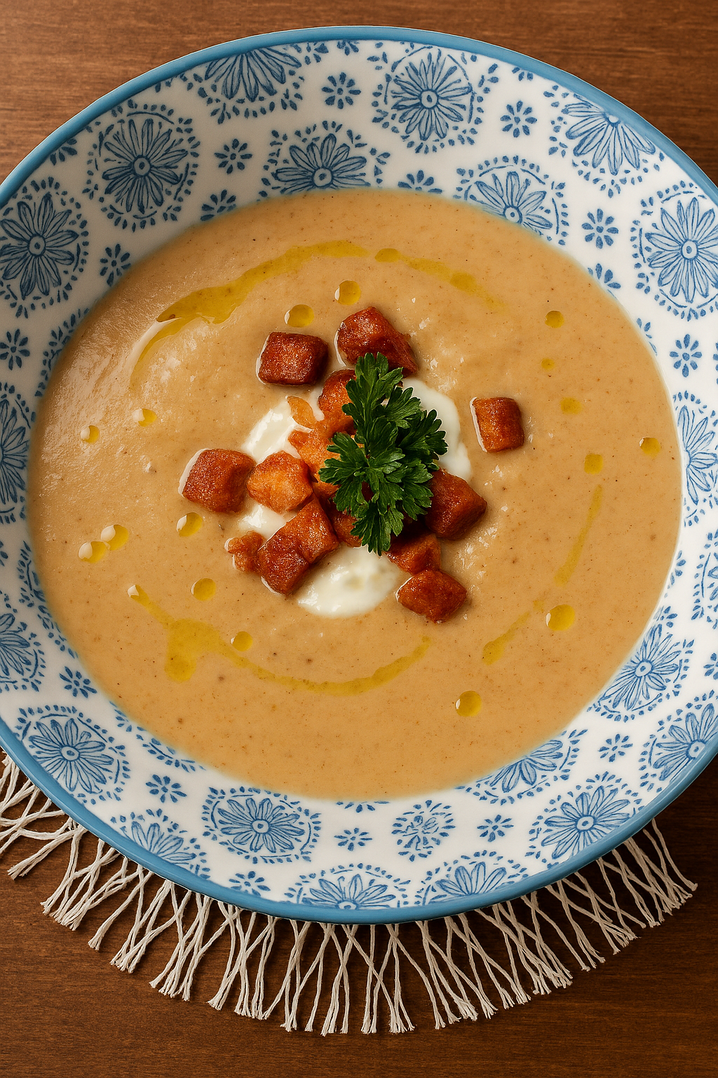 Caramelized Onion + Mushroom Soup