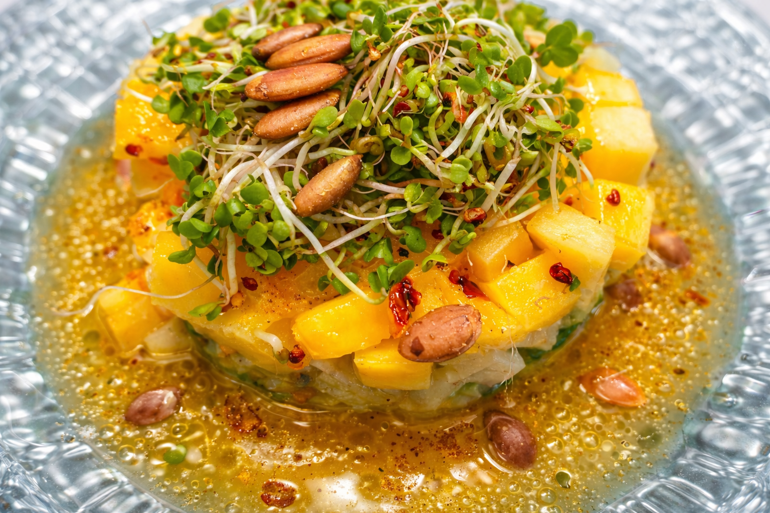 Mango, Mozzarella and Avocado Salad with Citrus Vinaigrette