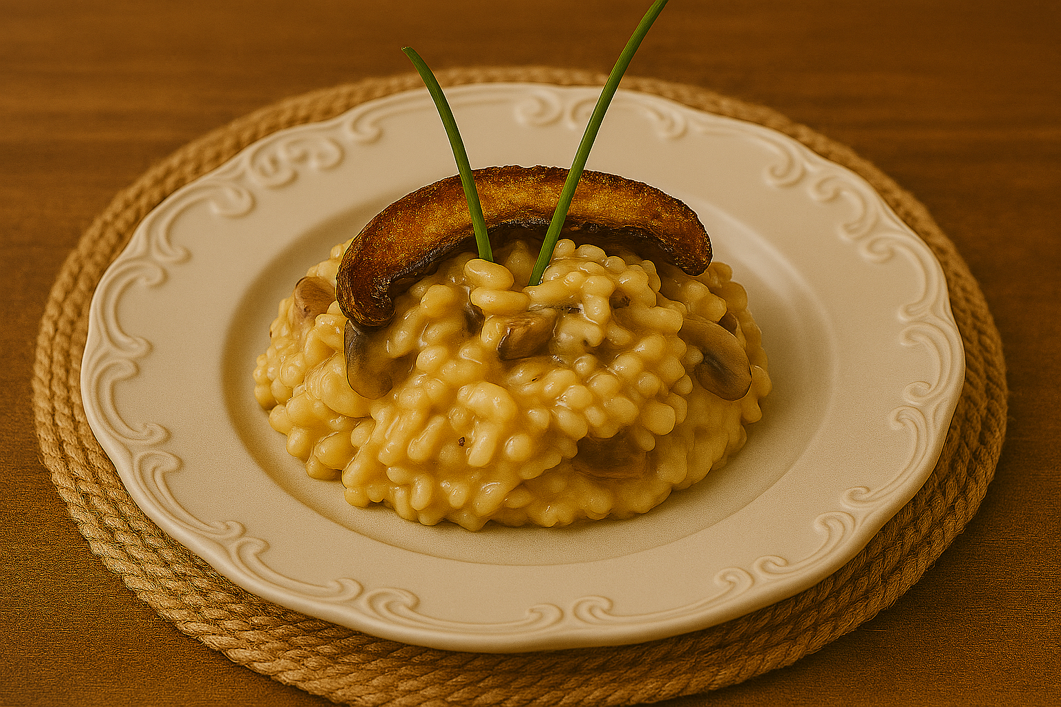 Champagne Mushroom Risotto