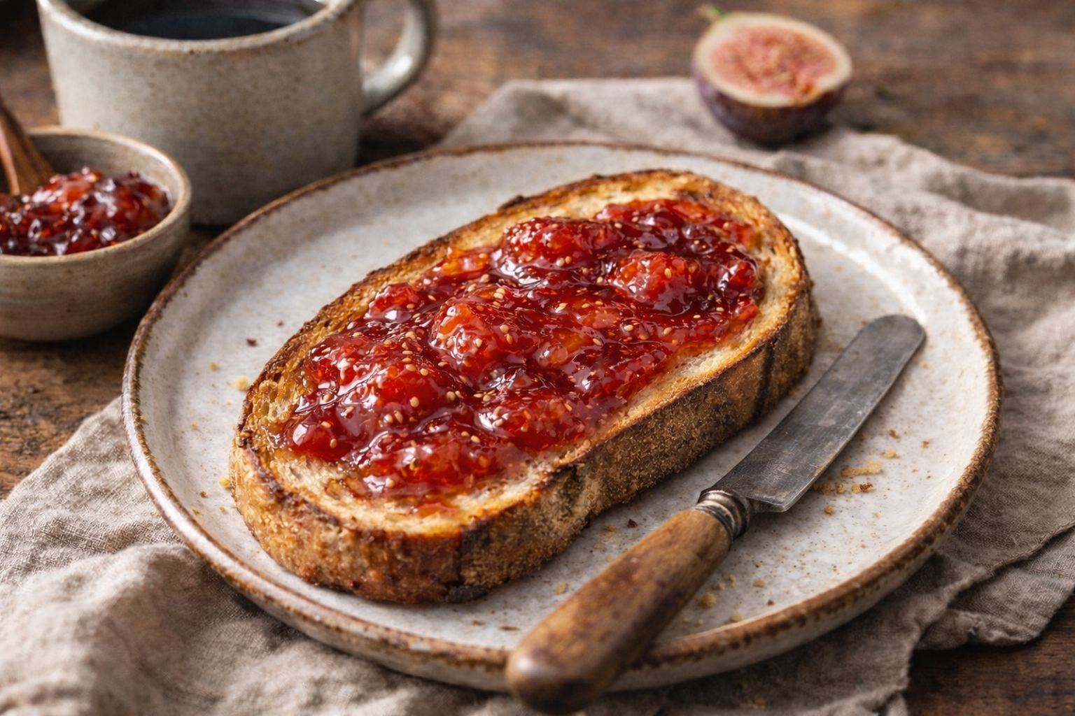 Fig Jam on Toast